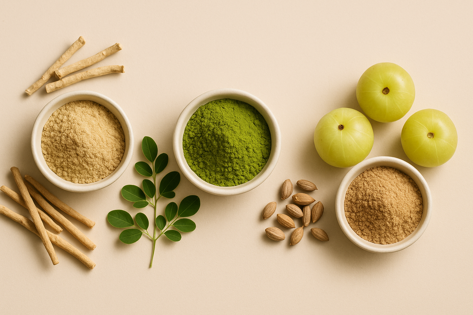 Ashwagandha vs Moringa vs Amla: Which Powder Should You Choose? — Flavoric blog banner